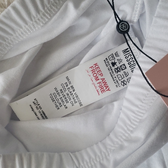 White high waisted biker shorts - Picture 4 of 4